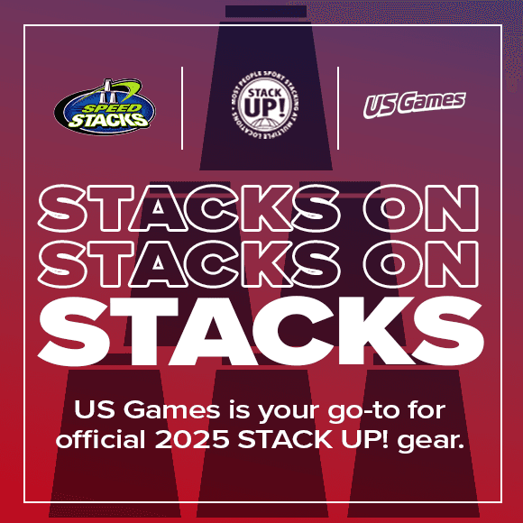 <p>     Don't miss your chance to make history. </p><ul><li style="text-align: left;">Register today for STACK UP! 2025</li><li>Order your official Speed Stack gear directly from US Games</li><li>Inspire your community through play and purpose</li></ul>